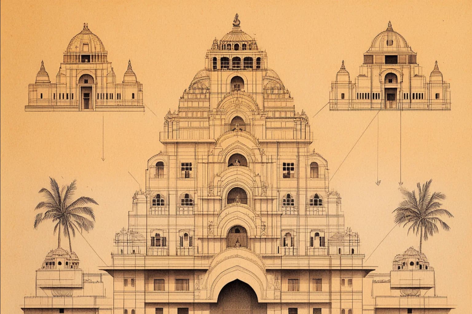 Bada Ganesh Mandir Ujjain temple in Jaisinghpura, Ujjain (456006), Ujjain Division, Madhya Pradesh, India, Madhya Pradesh - Nagara architecture style, Rajput architecture style, Maratha architecture style, Malwa architecture style (Maratha Period) - thumbnail