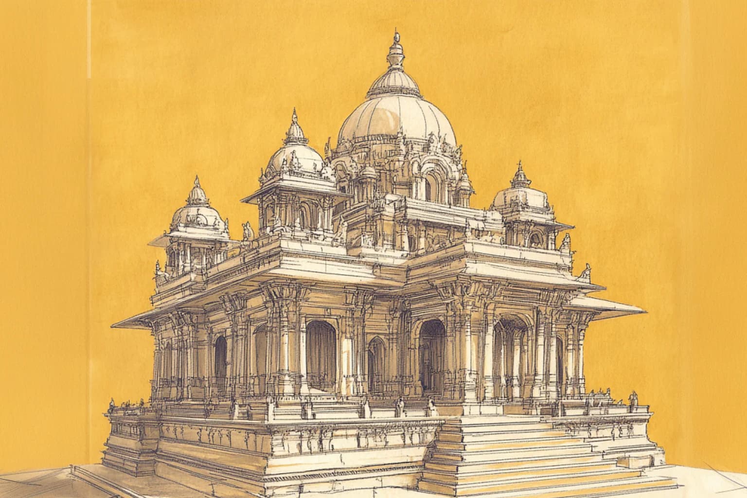 Historical painting of Bhartiya landscape by William Hodges