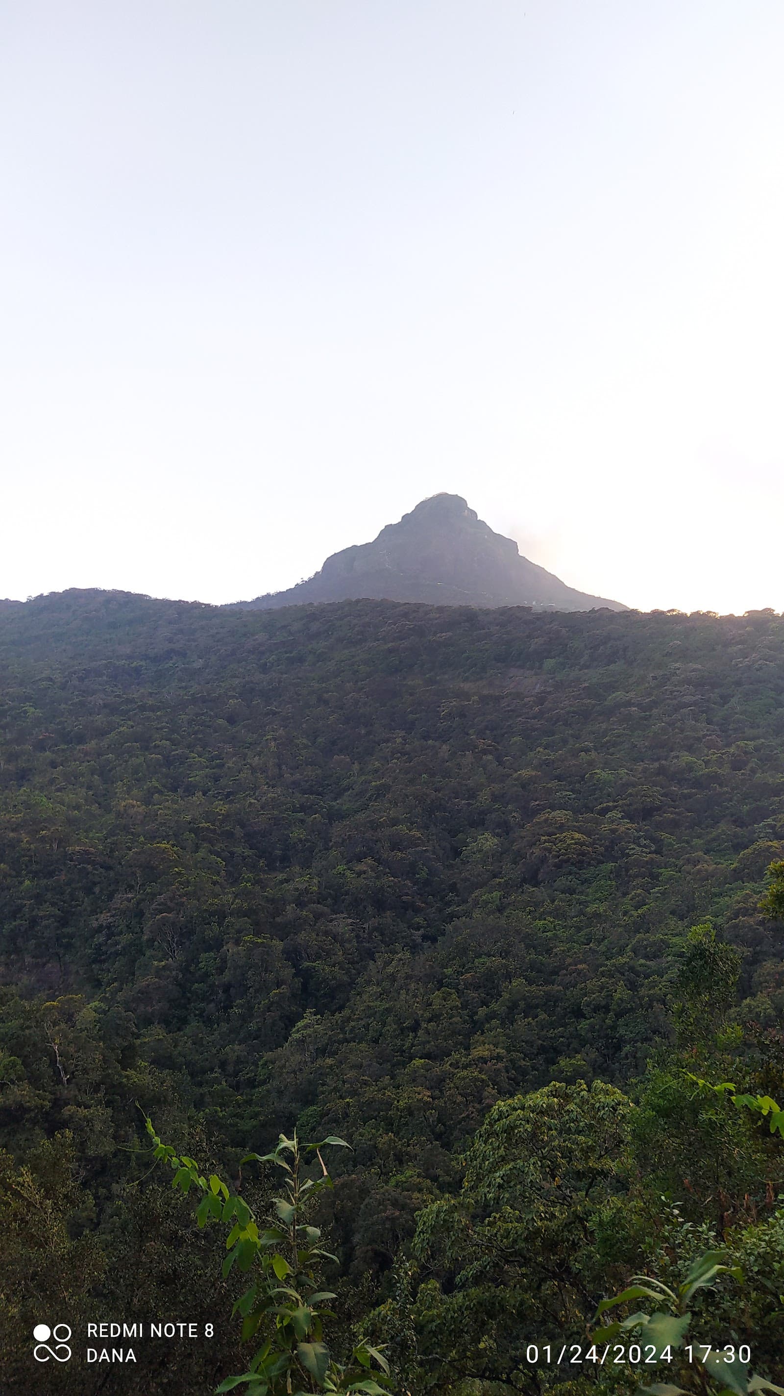 Adam's Peak Sri Pada Central Province Sri Lanka cultural landscape in Ratnapura, Sabaragamuwa Province, Sri Lanka, Central Province - Sri Lankan Buddhist architecture style, South Indian Temple architecture style, Maurya architecture style, Indic Temple architecture style (Maurya Period) - thumbnail