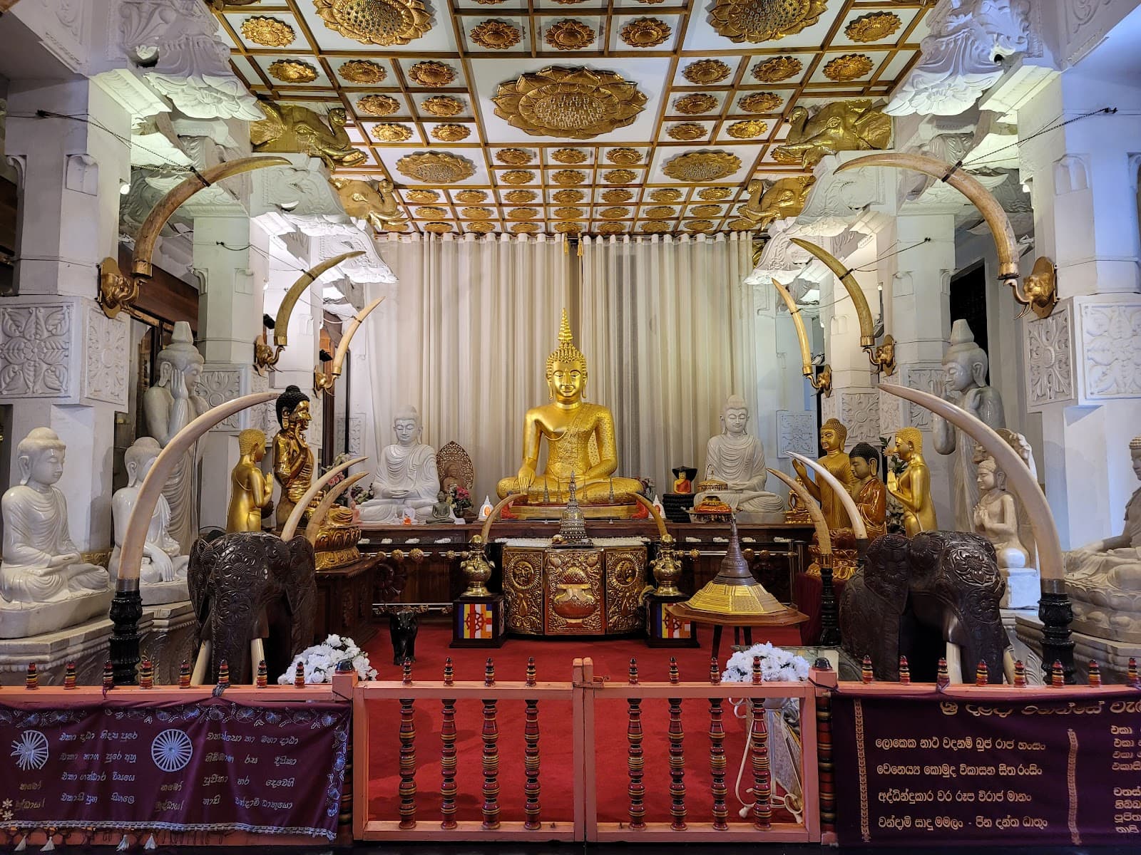 Temple of the Tooth Kandy Sri Lanka monument in Kandy, Central Province, Sri Lanka, Central Province - Kandyan architecture style, Sri Lankan Buddhist architecture style, Indo-Buddhist architecture style, Nagara architecture style (Medieval Period) - thumbnail