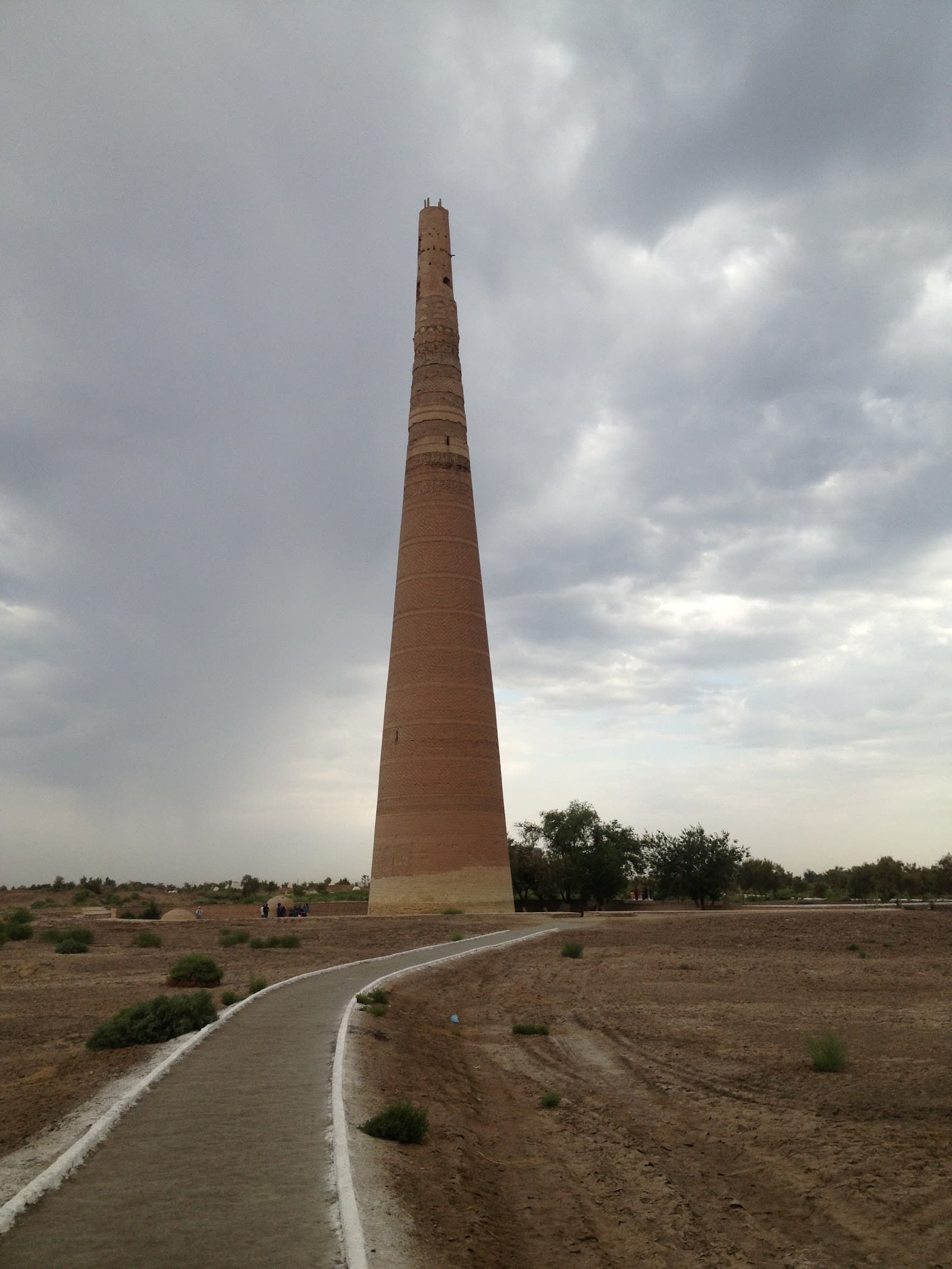 Volunteer at Koneurgench Dash Mosque Temple Remnants Dashoguz Turkmenistan