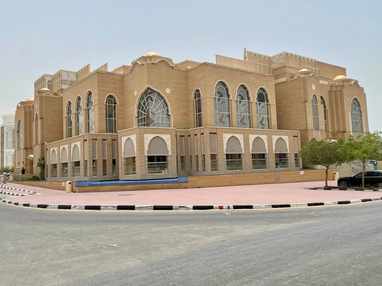 Sindhi Guru Darbar Temple Dubai monument in Sheikh Zayed Road, Jebel Ali Village, Dubai, Dubai, United Arab Emirates, Dubai - Sindhi-Hindu Contemporary architecture style, Indo-Islamic architecture style, Gujarati architecture style, Contemporary Indian architecture style (Modern Period) - thumbnail