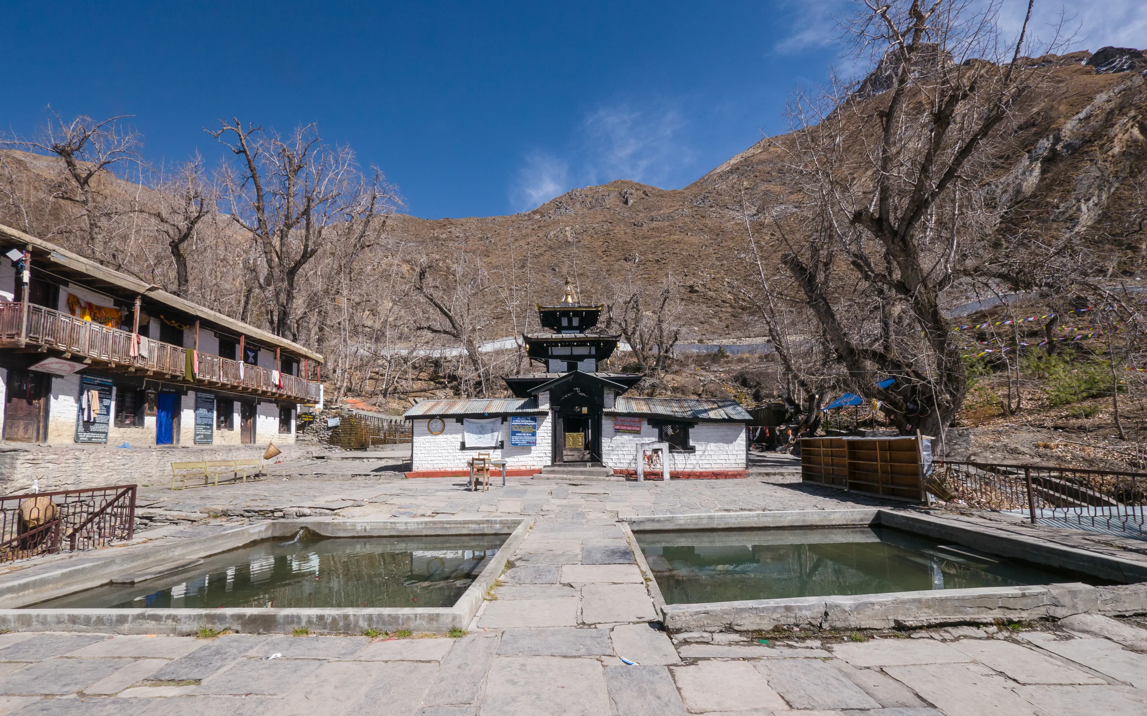 Muktinath Temple Ranipauwa fort in Muktinath (33100), Mustang, Gandaki Province, Nepal, Gandaki Province - Nepali Pagoda architecture style, Khas Malla architecture style, Nagara architecture style, Dravida architecture style (Khas Malla Period) - thumbnail