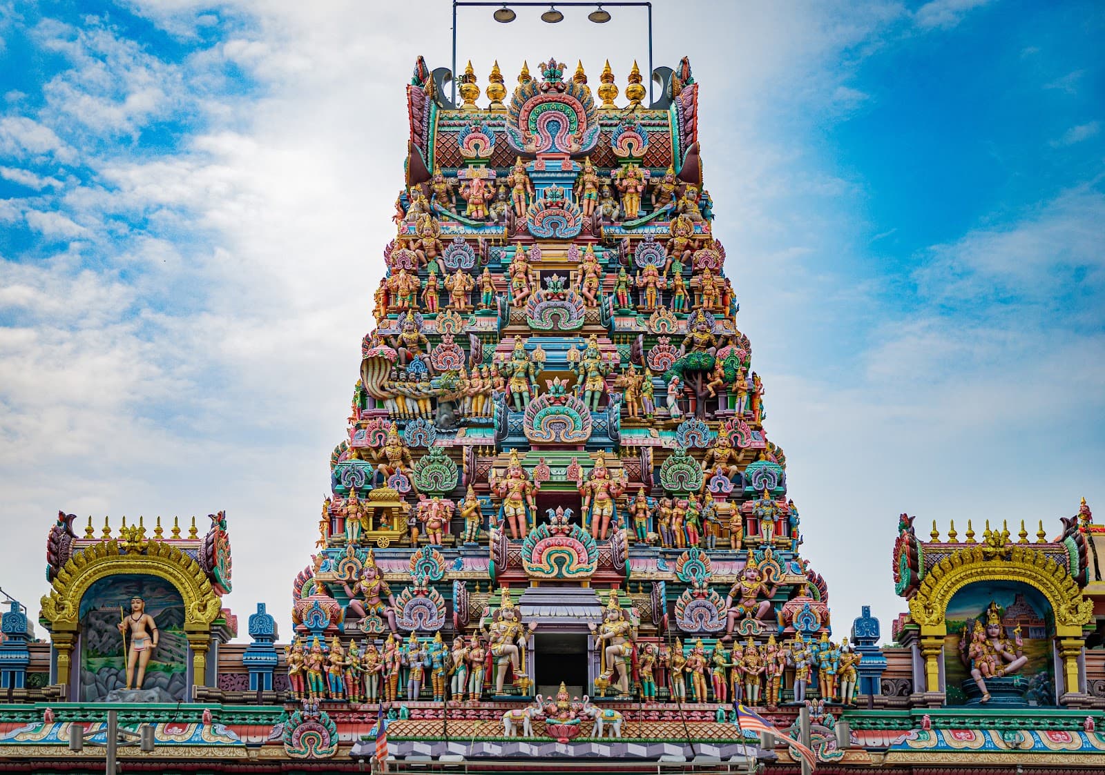 Sri Kandaswamy Kovil Brickfields Kuala Lumpur temple in Jalan Tebing, Brickfields, Kuala Lumpur (50470), Wilayah Persekutuan Kuala Lumpur, Malaysia, Kuala Lumpur - Dravida architecture style, Ceylon Tamil architecture style, Saiva Siddhanta architecture style, Malaysian Hindu Temple architecture style (Colonial Period) - thumbnail