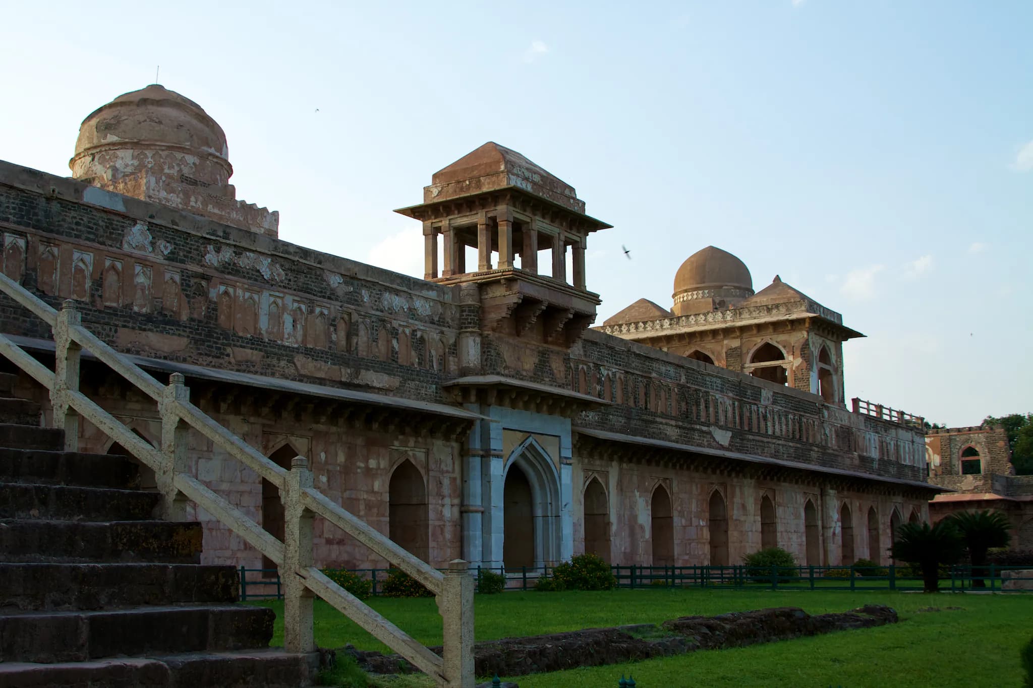 Mandu Fort Mandu monument in Jahaj Mahal Internal Road, Sulibardi (454010), Indore Division, Madhya Pradesh, India, Madhya Pradesh - Indo-Islamic architecture style, Rajput architecture style, Malwa architecture style, Persian Garden architecture style (Rajput Period) - thumbnail