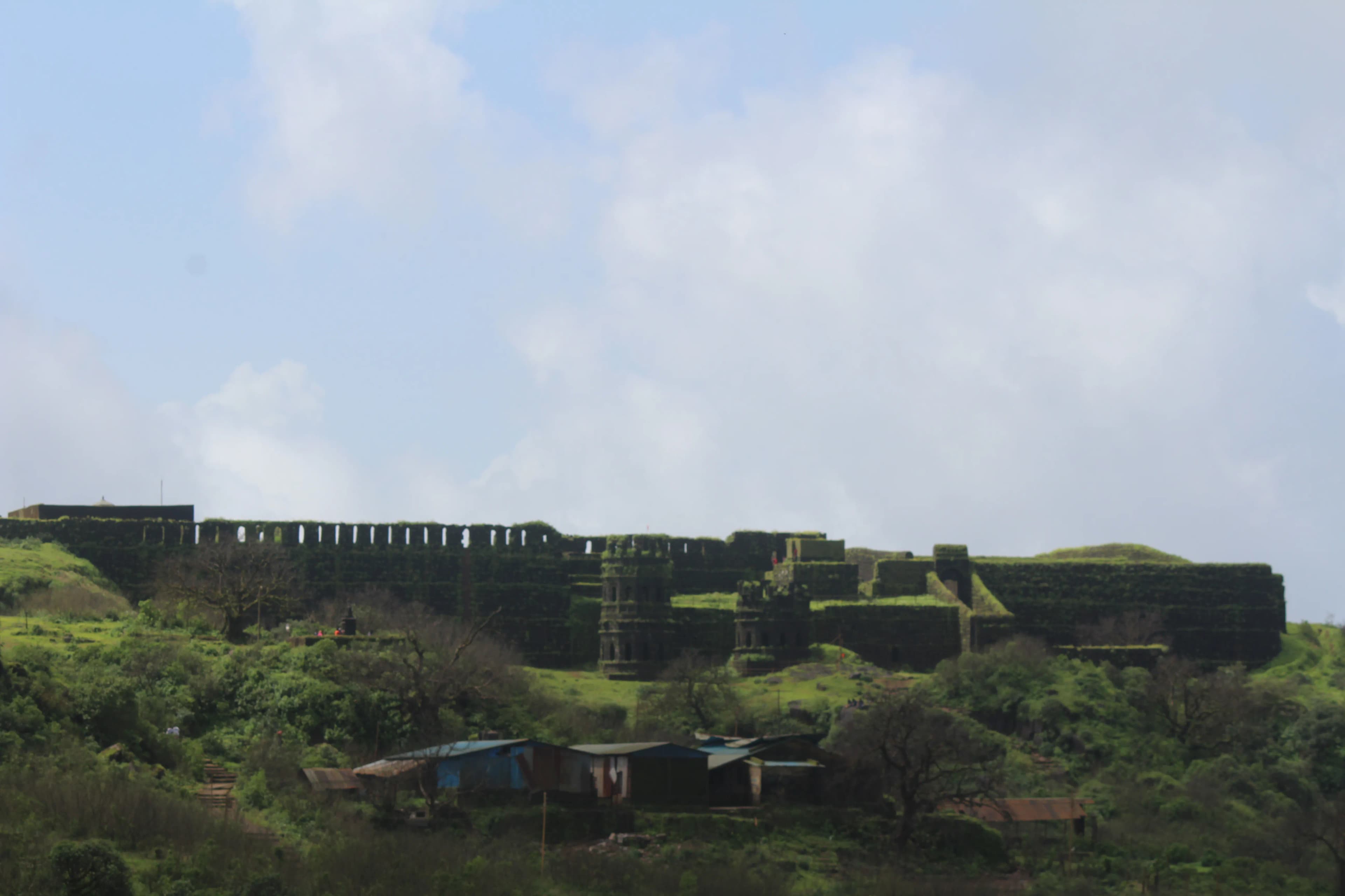 Raigad Fort Raigad monument in Raigad (402305), Konkan Division, Maharashtra, India, Maharashtra - Maratha Vernacular architecture style, Indo-Islamic architecture style, Nagara architecture style, Rajput Military architecture style (Maratha Period) - thumbnail