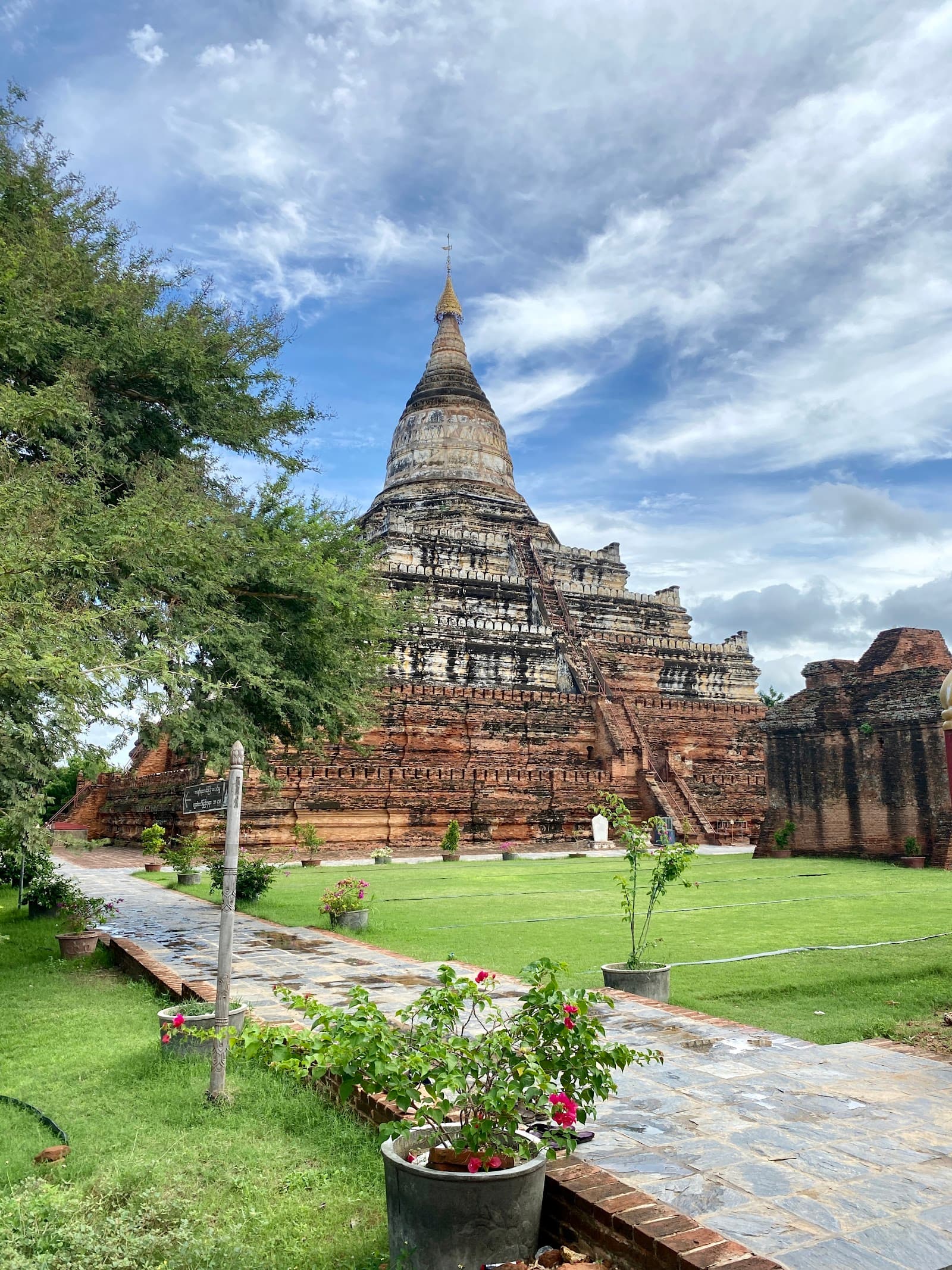 Shwesandaw Temple Bagan monument in Old Bagan, Nyaung-U, Mandalay Region, Myanmar (Burma), Mandalay - Nagara-Bagan architecture style, Nagara architecture style, Indic Temple architecture style (Medieval Period) - thumbnail