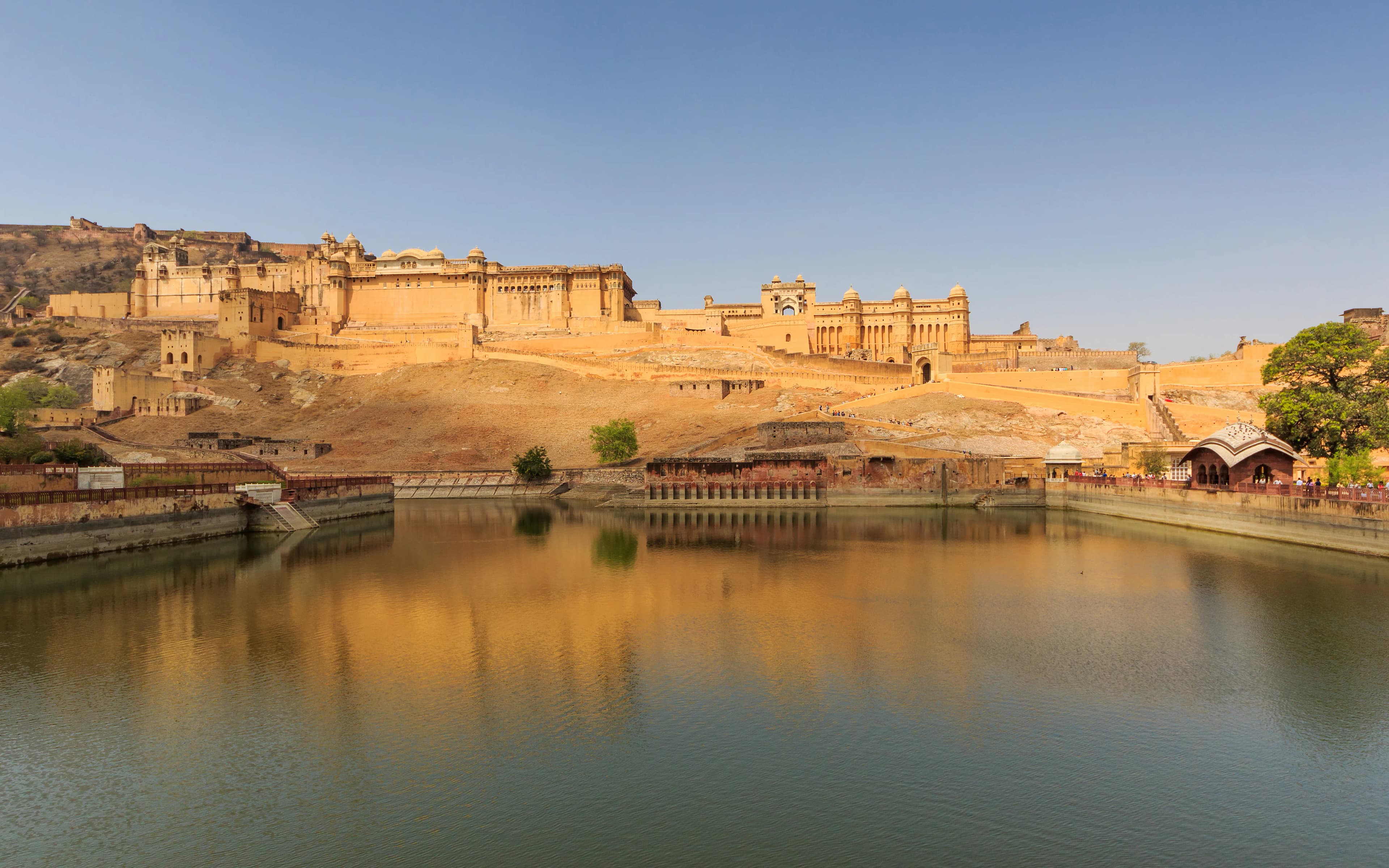 Amber Fort Jaipur fort in Amer, Jaipur (302001), Jaipur Division, Rajasthan, India, Rajasthan - Indo-Islamic architecture style, Rajput architecture style, Mughal architecture style, Nagara architecture style (Rajput Period) - thumbnail
