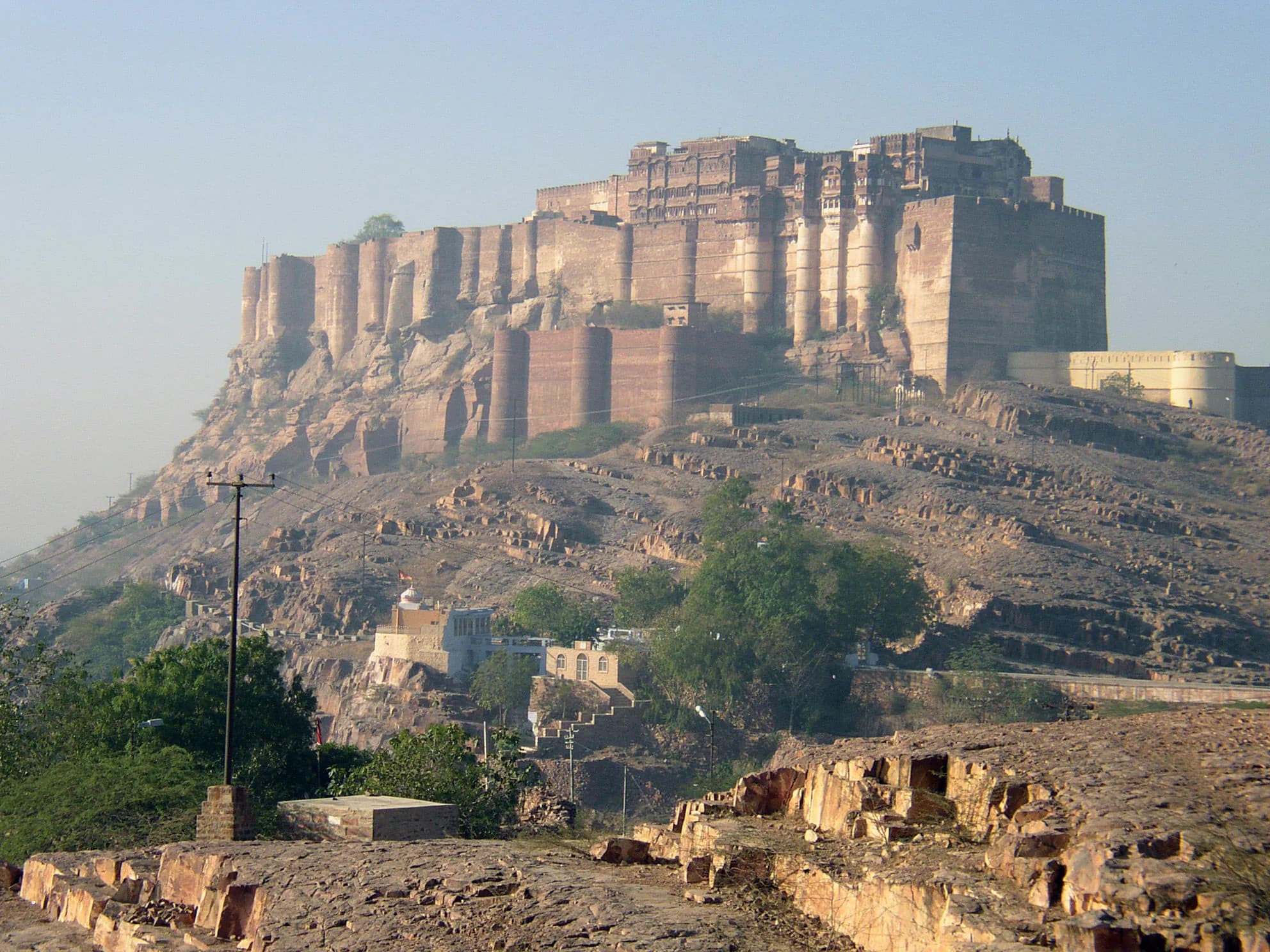 Mehrangarh Fort Jodhpur monument in Sodagaran Mohalla, Jodhpur (342001), Jodhpur Division, Rajasthan, India, Rajasthan - Rajput Military architecture style, Marwar architecture style, Jharokha architecture style, Haveli architecture style (Rajput Period) - thumbnail