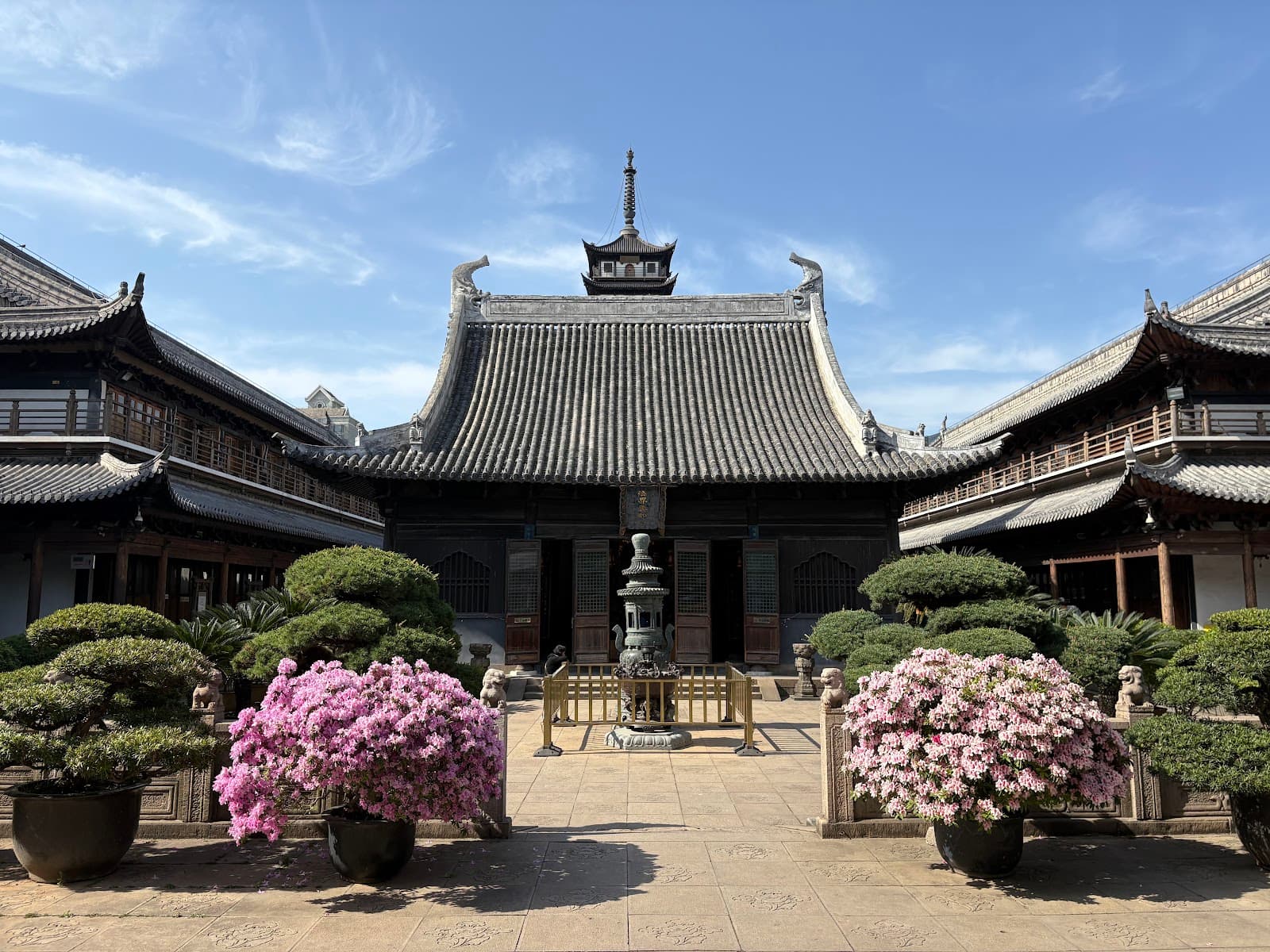 Zhenru Temple Shanghai China monument in Lan Xi Lu, Pu Tuo Qu, (200063), Shang Hai Shi, China, Shanghai - Indo-Chinese Buddhist architecture style, Chinese Buddhist architecture style, Indian Buddhist architecture style, Indic Bronze Sculpture Style architecture style (Chola Period) - thumbnail