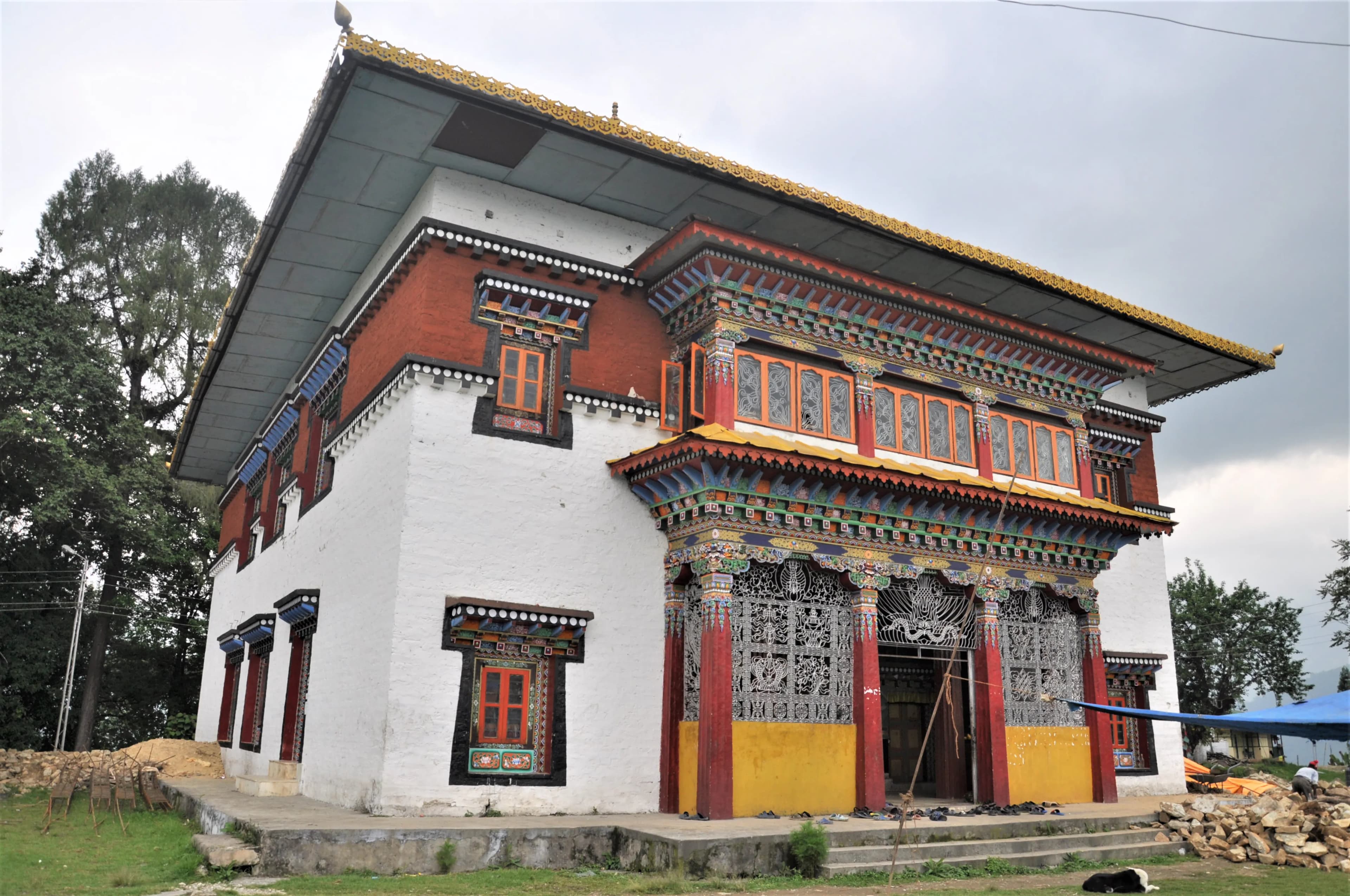 Tashiding Monastery West Sikkim temple in (737111), Sikkim, India, Sikkim - Tibetan Buddhist Monastic architecture style, Chorten architecture style, Newar architecture style, Nagara architecture style (Ahom Period) - thumbnail