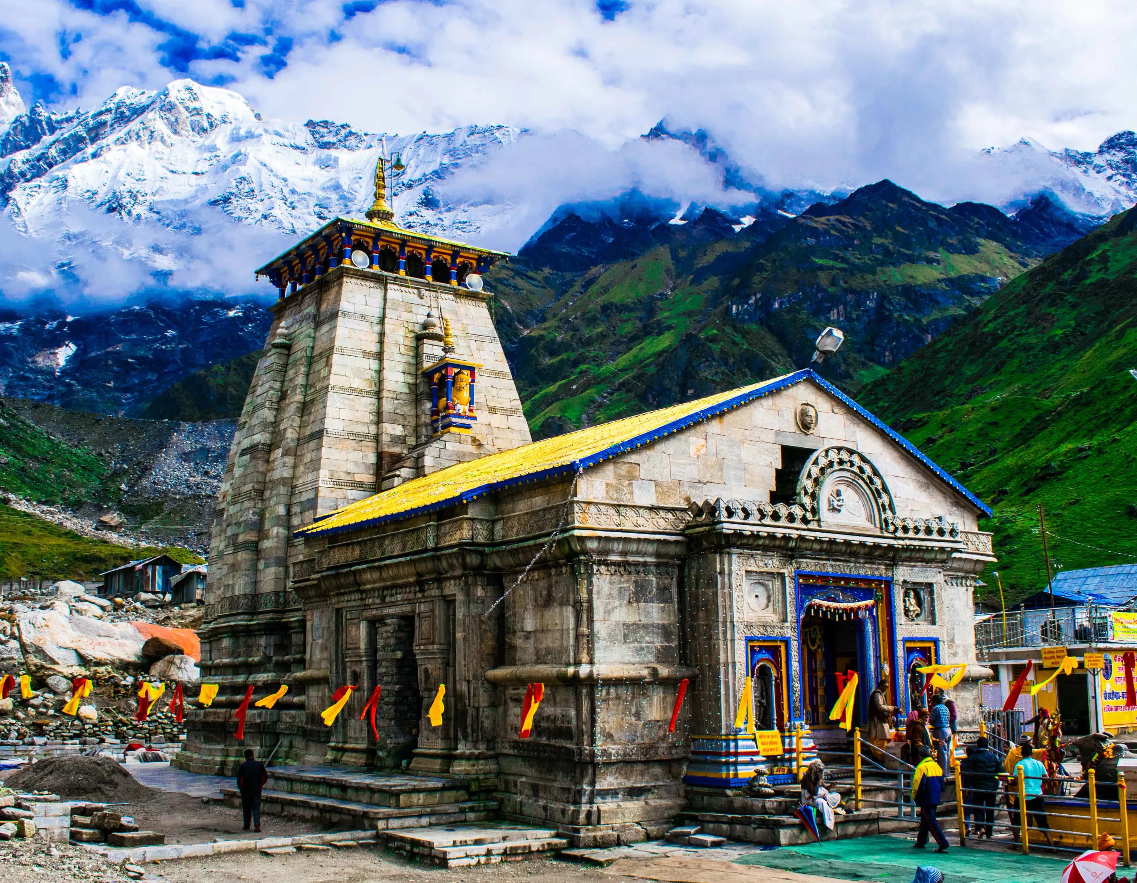 Kedarnath Temple Kedarnath temple in Kedarnath (246445), Garhwal Division, Uttarakhand, India, Uttarakhand - Panch Kedara architecture style, Nagara architecture style, Himalayan architecture style, Early Medieval Temple architecture style (Gurjara-Pratihara Period) - thumbnail