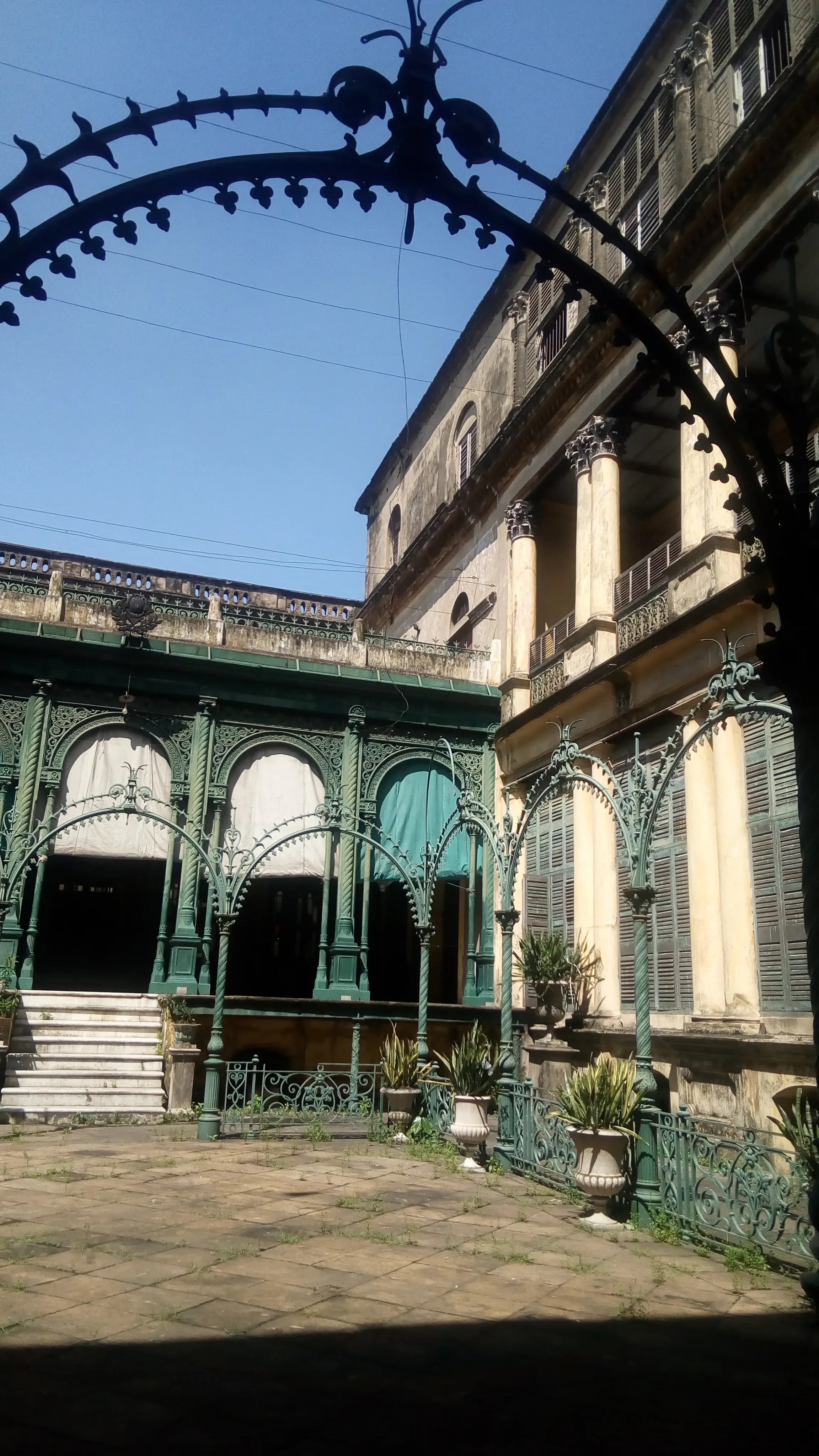 Mullick House Kolkata haveli in Chandni Chowk Street, Bowbazar, Kolkata (700013), Presidency Division, West Bengal, India, West Bengal - Indo-Saracenic Revival architecture style, Mughal architecture style, Rajput architecture style, Islamic architecture style (Bengal Renaissance Period) - thumbnail