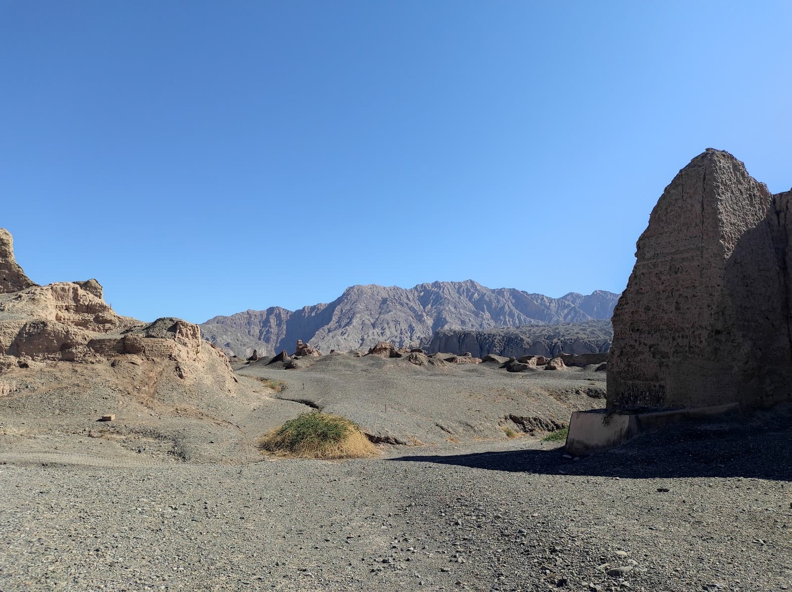 Subashi Buddhist Temple Kuqa Xinjiang China temple in 阿克苏市, 阿克苏地区 (X316), 新疆维吾尔自治区, China, Xinjiang - Indian Buddhist Monastery architecture style, Gandhara architecture style, Central Asian Buddhist architecture style, Indic Sculptural Style architecture style (Kushan Period) - thumbnail